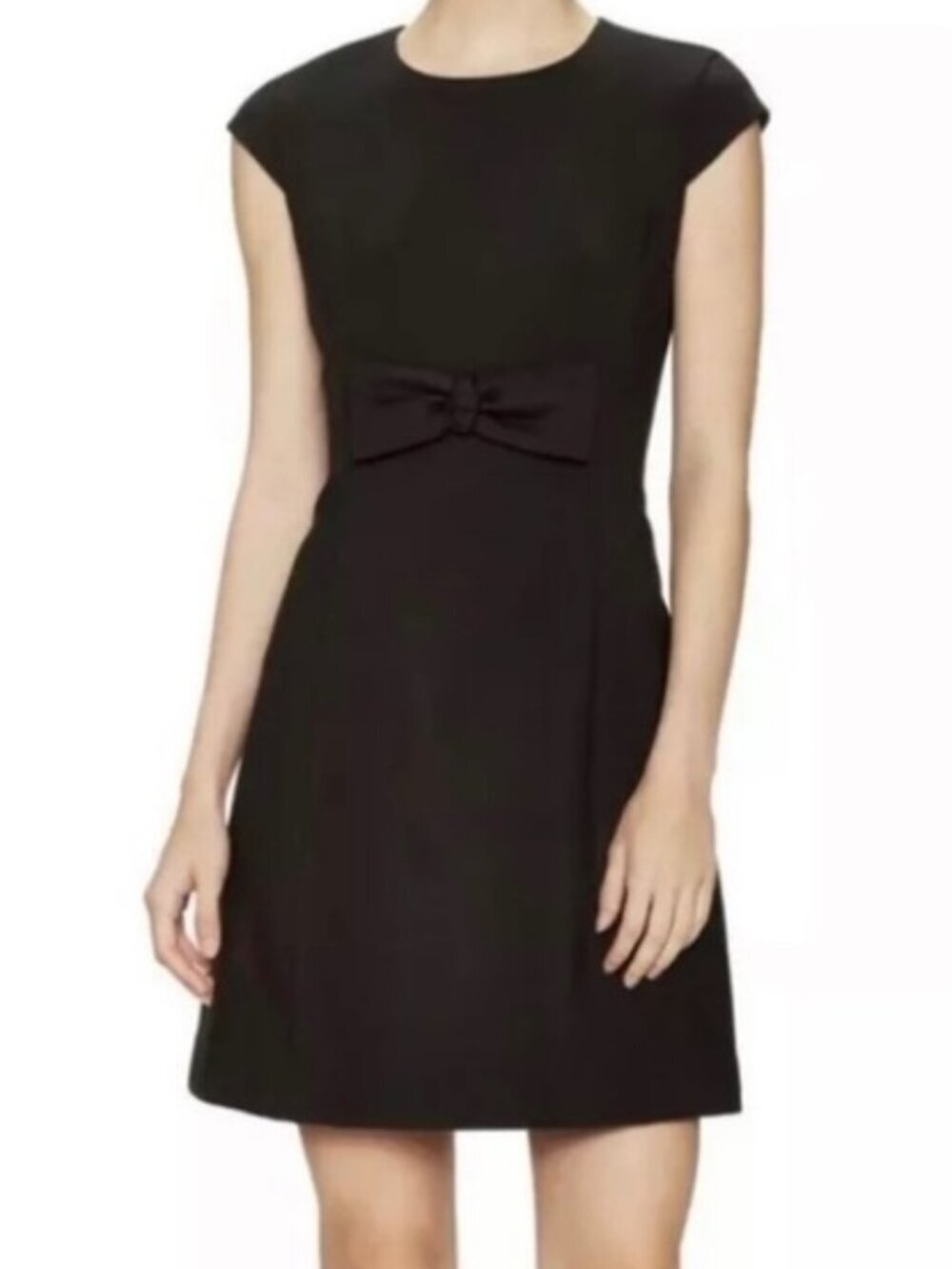 Kate Spade Stretch Crepe Bow Lollipop Dress Black